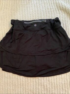Athleta Girl Black Active Skort with Inner Brief